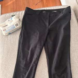 Loft Marisa Skinny Black Pants Size 14